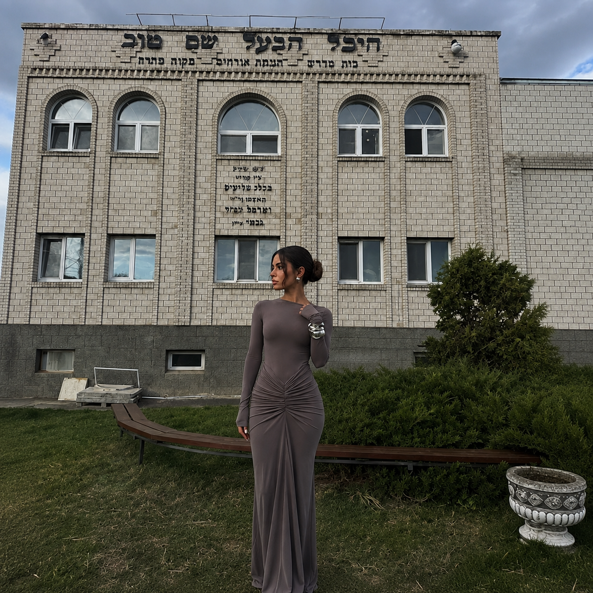 שמלה צנועה דגם תמר