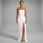 שמלה ארוכה דגם שנהב